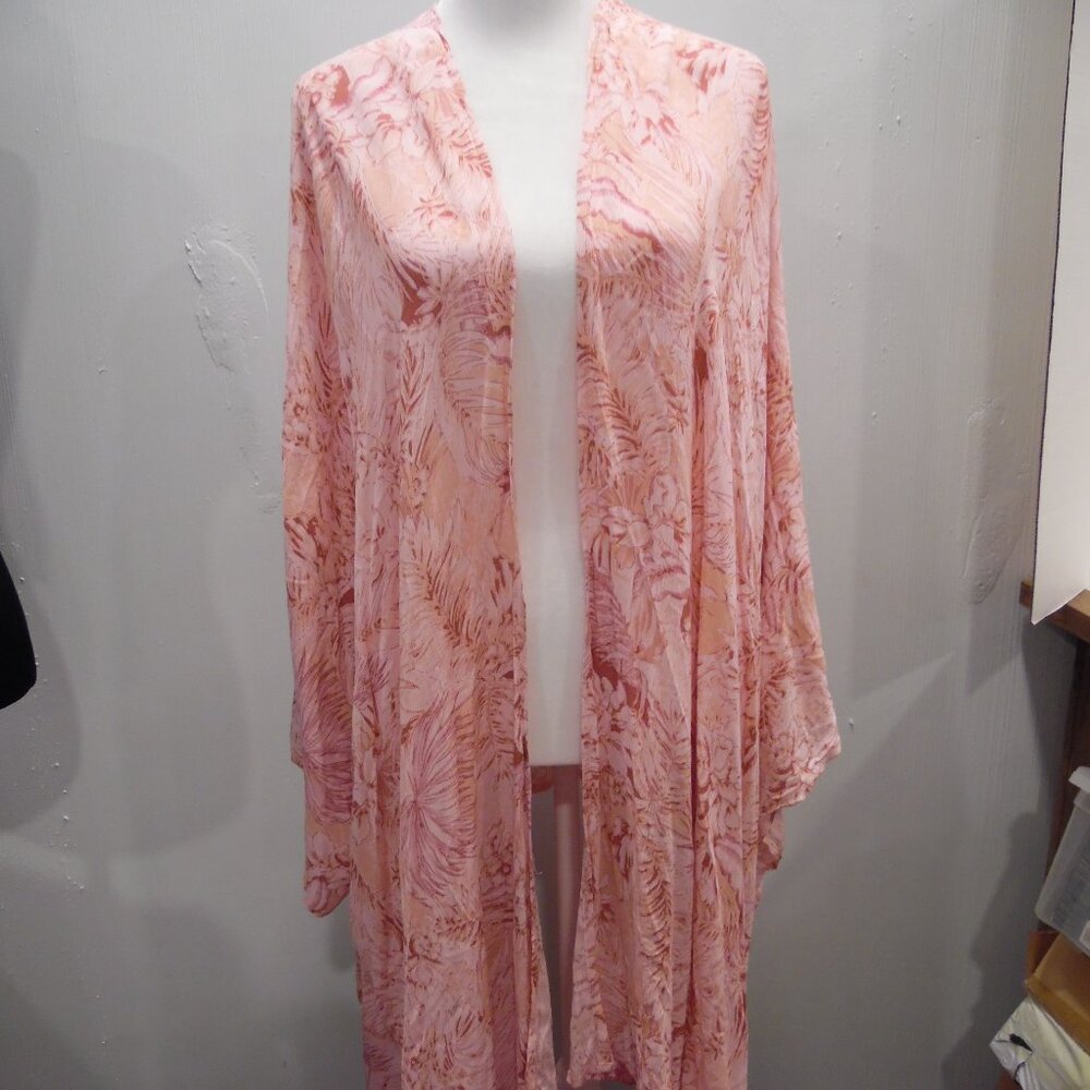 Altar'd State Women's Size M  Wide Sleeve multi fabric duster/coverup